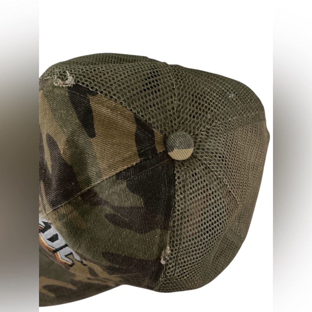AC/DC Embroidered Camouflage Distressed Net SnapBack - Picture 2 of 9